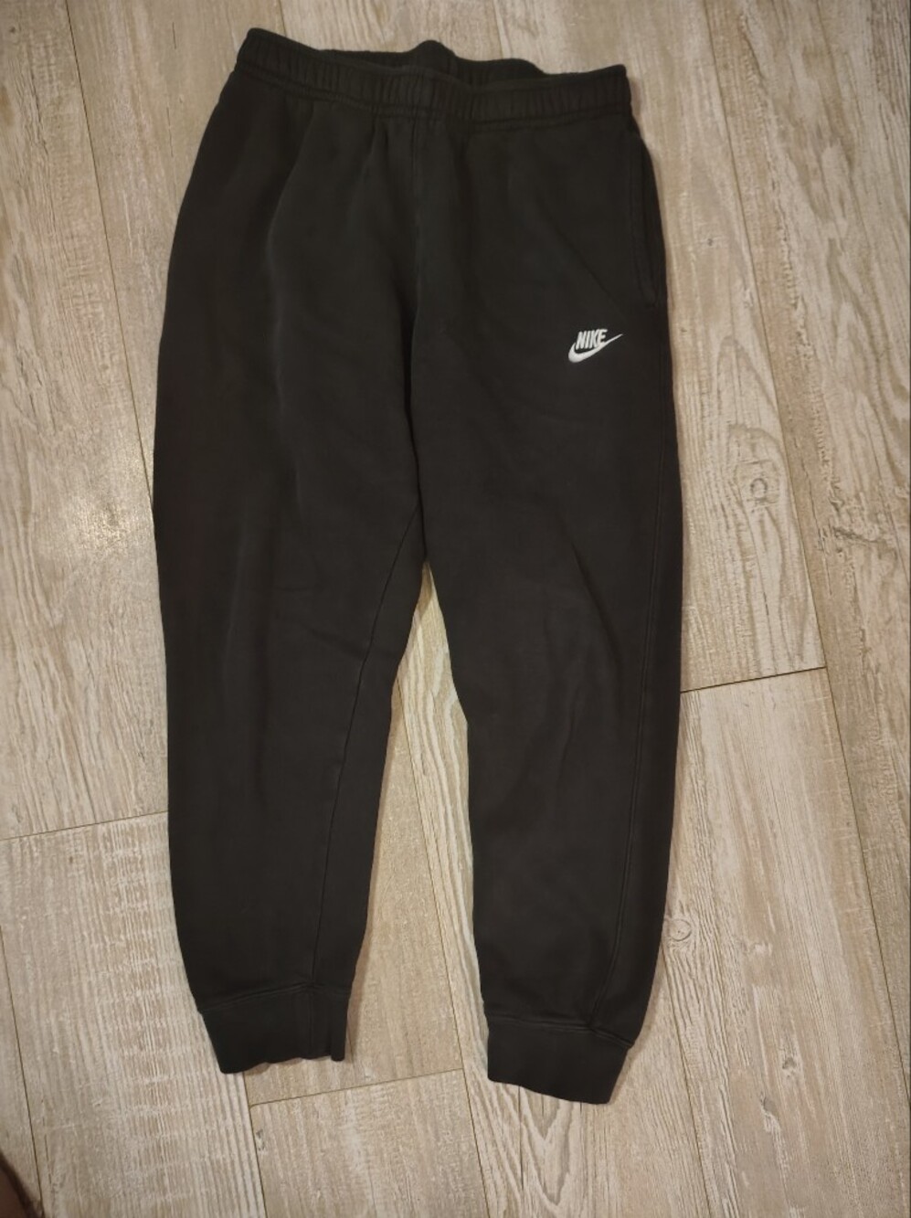 Nike Black Joggers with White Swoosh Logo